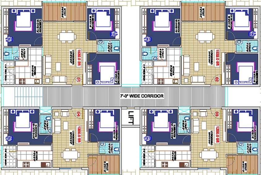 Floor Plan of Ideal Hub in Narsingi, Hyderabad - Image 219739