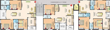 Floor Plan of Koven Surya Mytri in Kothaguda, Hyderabad - Image 219768