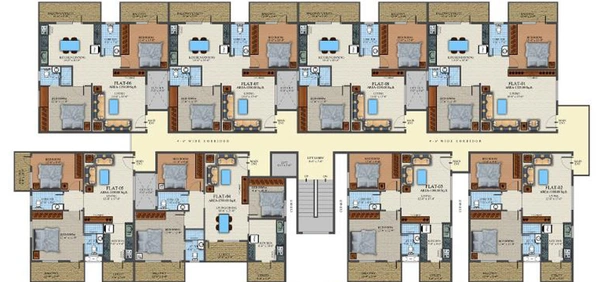 Floor Plan of VSV White Orchids in Whitefield, Bangalore - Image 219800