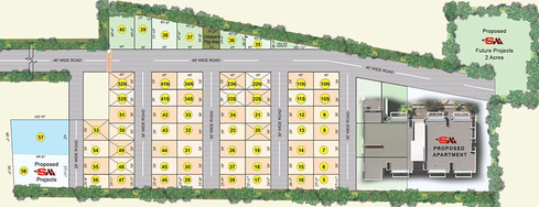 Master Plan of MC SM Avenue in Bandlaguda Jagir, Hyderabad - Image 219815