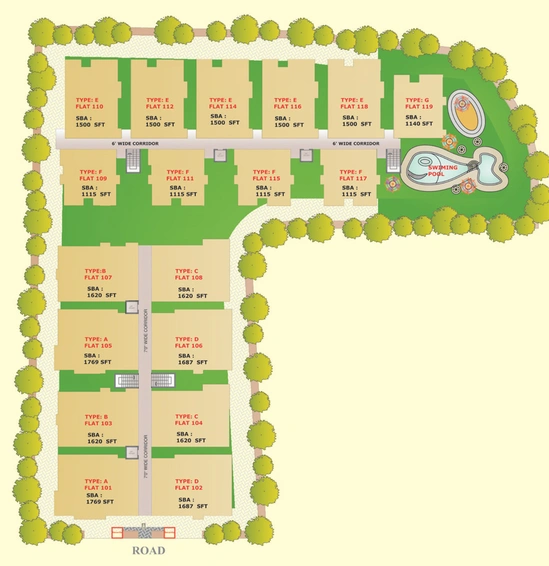 Master Plan of Whitestone Landmark in Whitefield, Bangalore - Image 219896