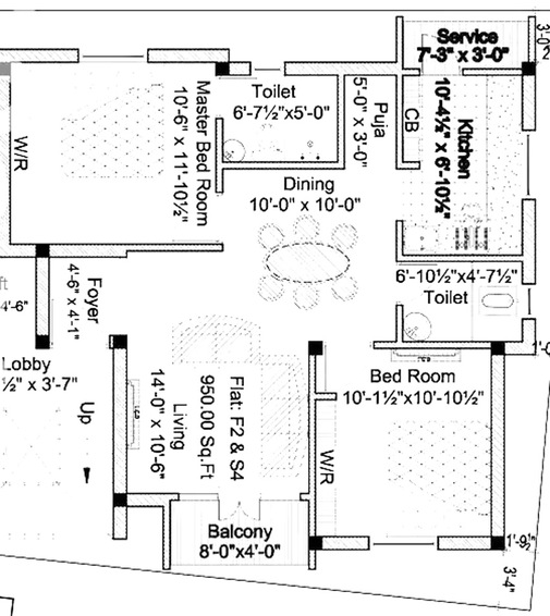 2 BHK Flat in Sai Aabharana in Sholinganallur, Chennai - Image 831983