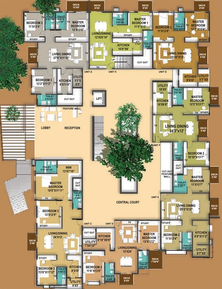 Floor Plan of Arya Ananya in Whitefield, Bangalore - Image 219919