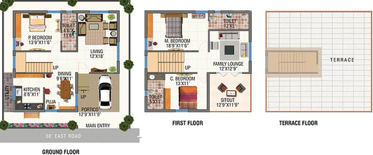 3 BHK House/Villa in Sahiti Kanva Kuteer in Manikonda, Hyderabad - Image 832035