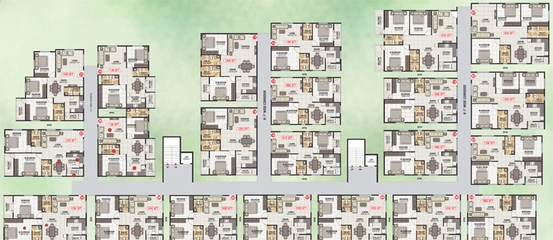 Floor Plan of Eustoma Serenity Gardens in Whitefield, Bangalore - Image 220217