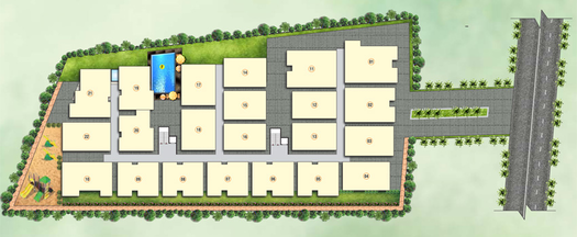 Master Plan of Eustoma Serenity Gardens in Whitefield, Bangalore - Image 220218