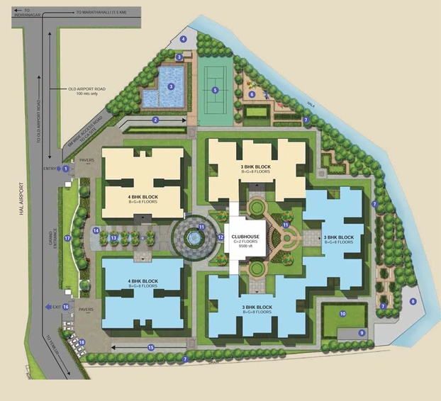 Master Plan of Sobha Palladian in Marathahalli, Bangalore - Image 220271