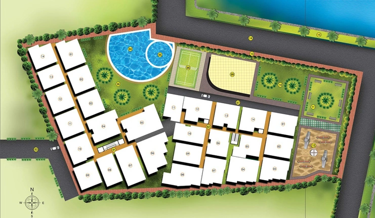 Master Plan of Abhee Lakeview in Bellandur, Bangalore - Image 220328