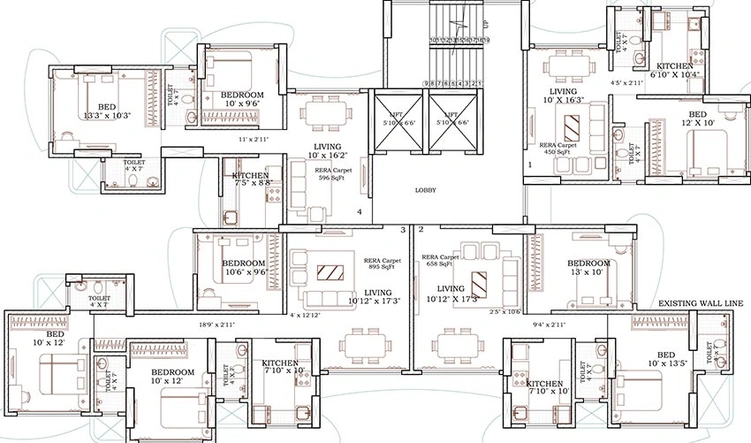 Floor Plan of Mahavir Mulund Ketki in Mulund East, Mumbai - Image 220446
