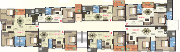 Floor Plan of Uniidus Breeze in Munnekollal, Bangalore - Image 220471