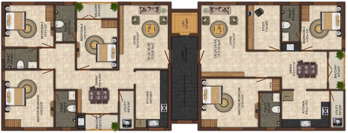Floor Plan of India Dwaraka in T Nagar, Chennai - Image 220611