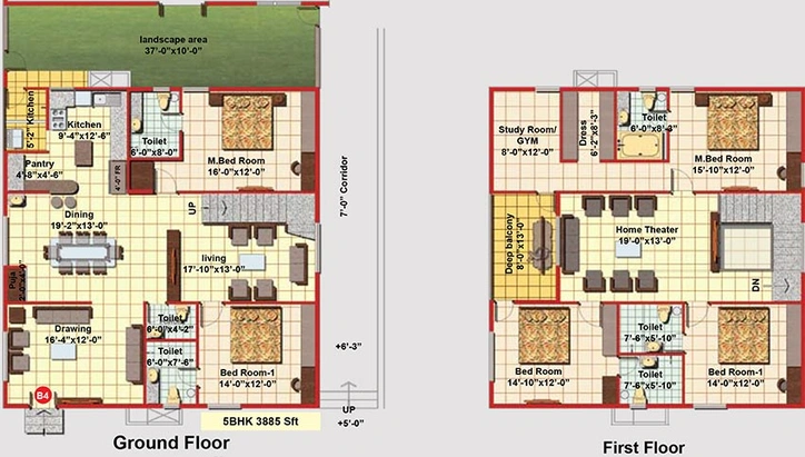 5 BHK Duplex in Midas The Fountainhead in Khajaguda, Hyderabad - Image 832238
