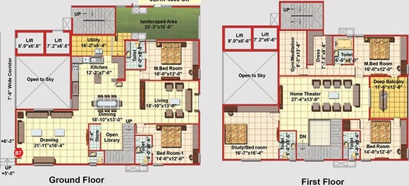 5 BHK Duplex in Midas The Fountainhead in Khajaguda, Hyderabad - Image 832239