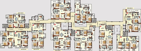 Floor Plan of Midas The Fountainhead in Khajaguda, Hyderabad - Image 220633