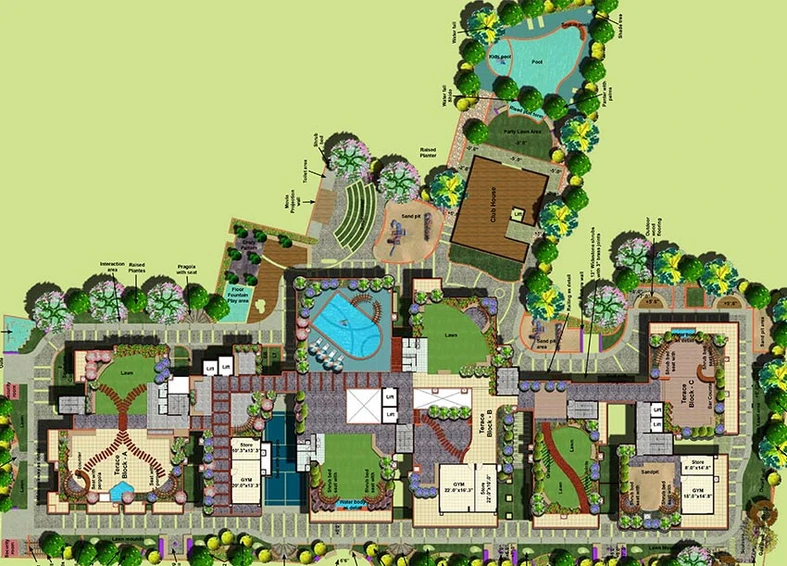 Master Plan of Midas The Fountainhead in Khajaguda, Hyderabad - Image 220632