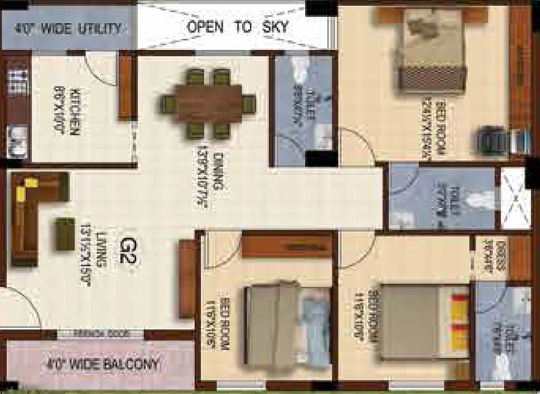 3 BHK Flat in Pavani Aqua in Kondapur, Hyderabad - Image 832250