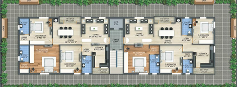 Master Plan of Pinnacle Rabindra Enclave in Kondapur, Hyderabad - Image 220668