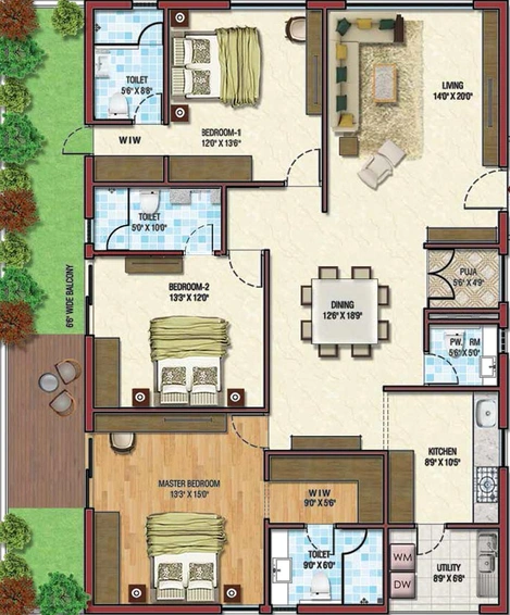 3 BHK Flat in 360 Life Tower 2 in Hitech City, Hyderabad - Image 832256