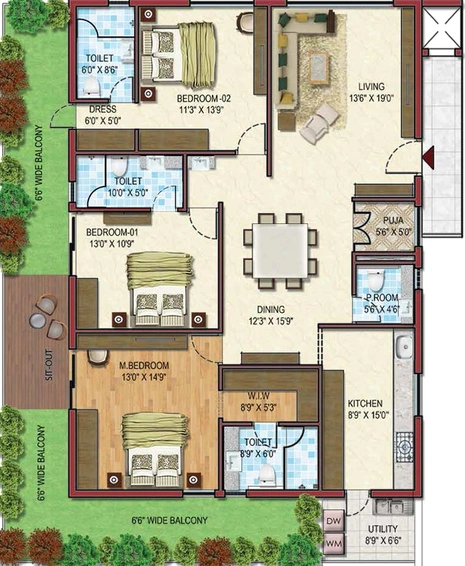 3 BHK Flat in 360 Life Tower 2 in Hitech City, Hyderabad - Image 832257