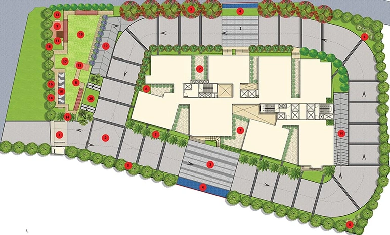 Master Plan of 360 Life Tower 2 in Hitech City, Hyderabad - Image 220692
