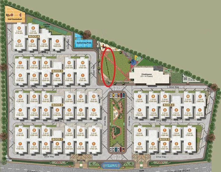 Master Plan of Abode Aravindam in Tellapur, Hyderabad - Image 220720