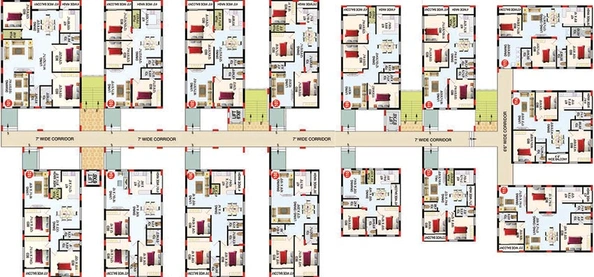 Floor Plan of RV Bhaiji Panchajanya in Kondapur, Hyderabad - Image 220711