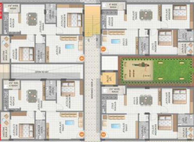Floor Plan of Sanvi Urbn in Kondapur, Hyderabad - Image 220737