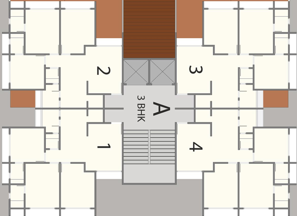 Floor Plan of Narayankrupa Krupal Bachpan in Shela, Ahmedabad - Image 129039