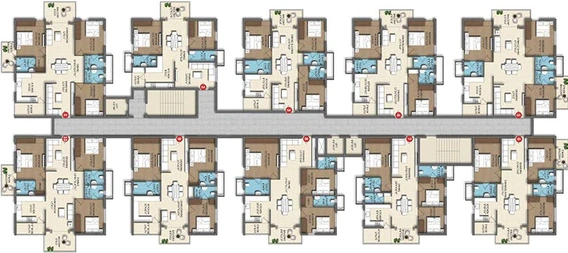 Floor Plan of Divine Space in Tellapur, Hyderabad - Image 220831