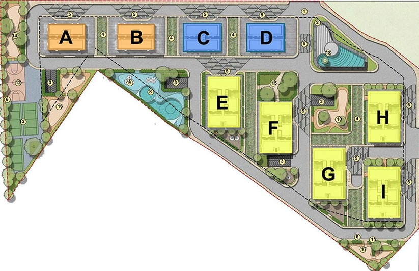 Master Plan of Gangothri Tribhuja in Kollur, Hyderabad - Image 220854