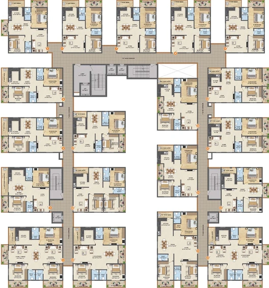 Floor Plan of HPR Lake Front in Hafeezpet, Hyderabad - Image 220876