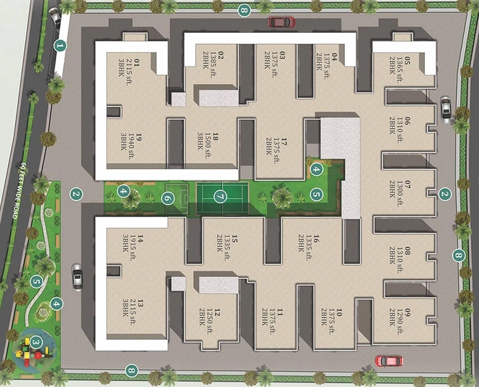 Master Plan of HPR Lake Front in Hafeezpet, Hyderabad - Image 220877