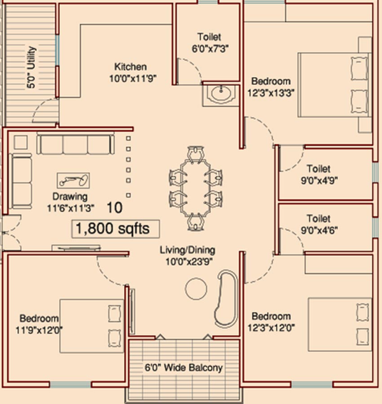 3 BHK Flat in Pranith Advaya in Thummaloor, Hyderabad - Image 832329
