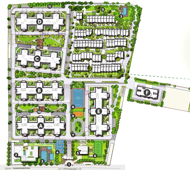 Master Plan of Assetz Leaves and Lives in Sarjapur Road, Bangalore - Image 220965