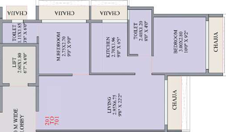2 BHK Flat in Payal Paradise in Ulwe, Navi Mumbai - Image 771883