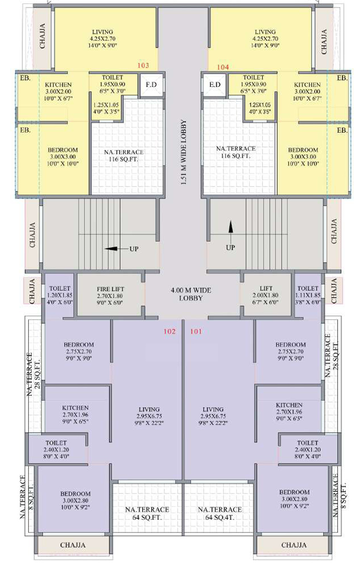 Floor Plan of Payal Paradise in Ulwe, Navi Mumbai - Image 120089