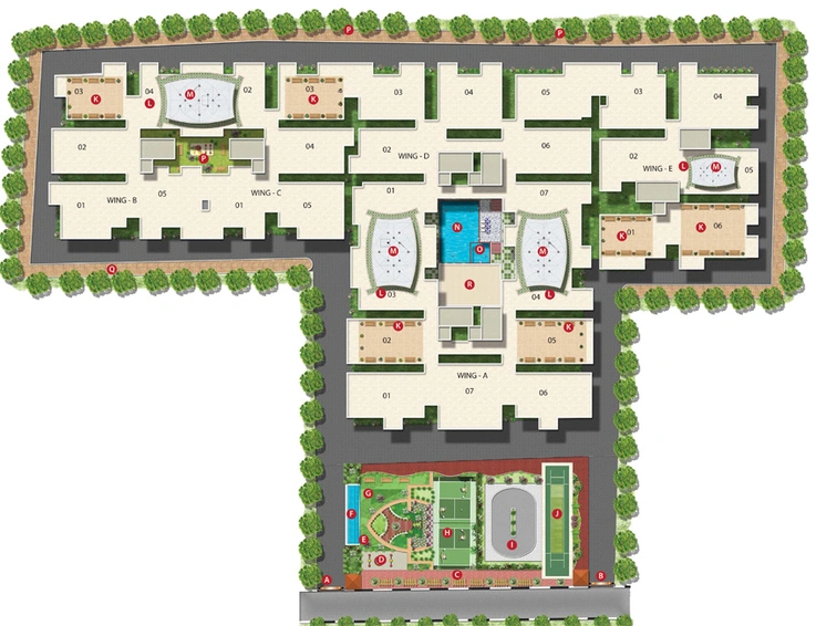 Master Plan of Atco Sapphire in Sarjapur Road, Bangalore - Image 221019