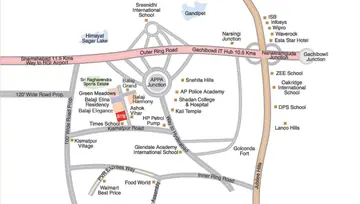 Location of Credon Balaji Aura - Image 221040