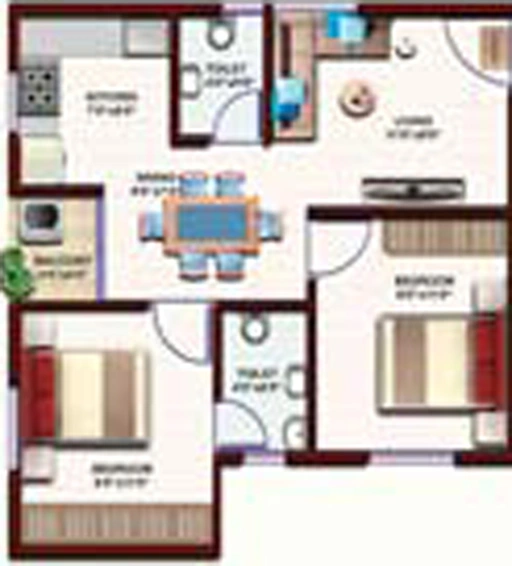 2 BHK Flat in Bhavisha Urban Homes in Sarjapur, Bangalore - Image 832372