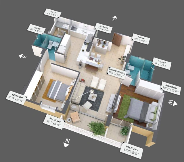 2 BHK Flat in Dasta Concerto in Sarjapur, Bangalore - Image 832391