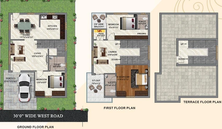 3 BHK Flat in Lakshmi Bhavnas GLC Cribs in Bachupally, Hyderabad - Image 832393