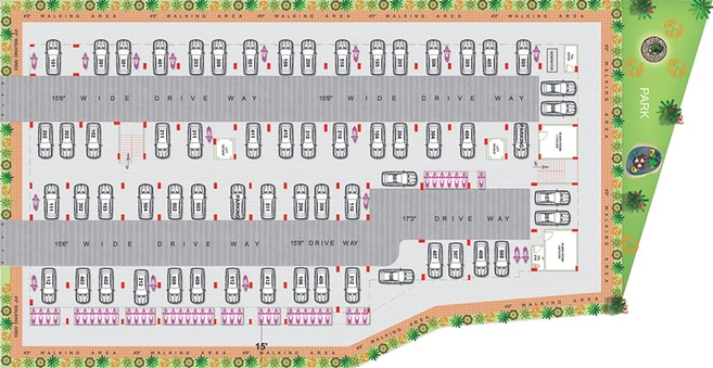 Master Plan of Maanvi Alpha Homes in Pragathi Nagar, Hyderabad - Image 221118