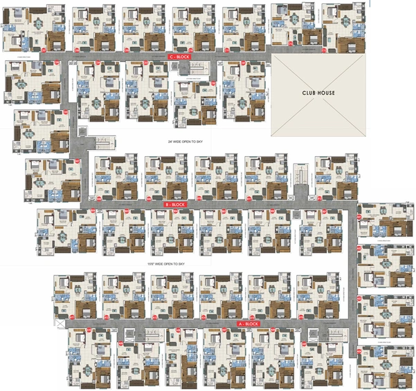 Floor Plan of DSR White Waters Phase 2 in Gunjur Palya, Bangalore - Image 221132