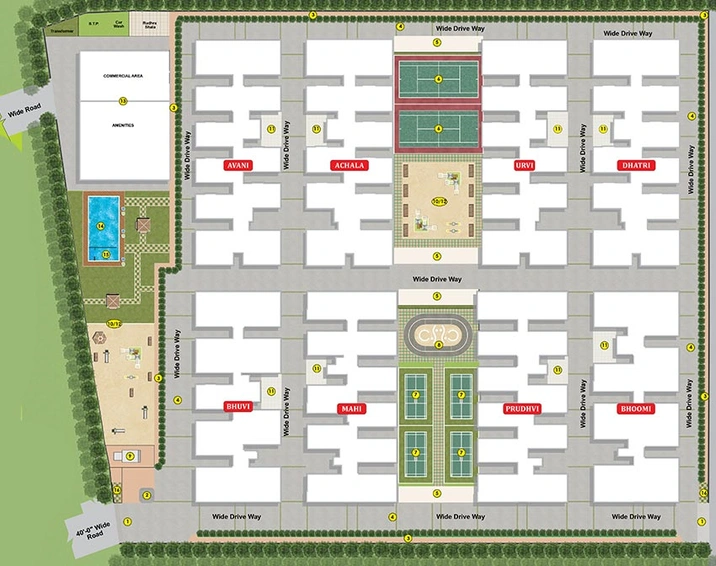 Master Plan of Pragathi Raghupathi County in Pragathi Nagar, Hyderabad - Image 221179
