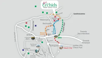 Location of Praneeth Pranav Orchid - Image 221196