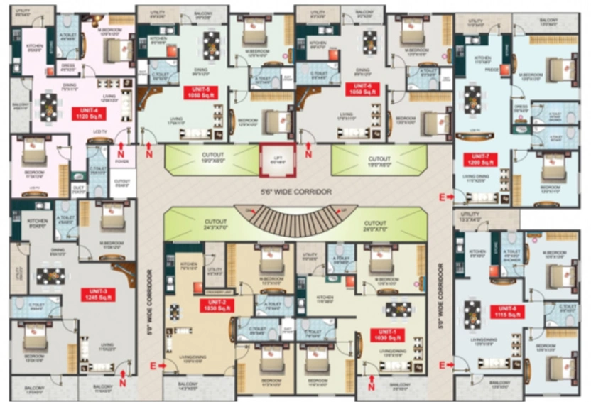 Master Plan of Indio Residency in Sarjapur Road, Bangalore - Image 221202