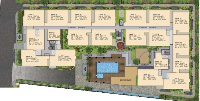 Master Plan of Maarq Alpha in Sarjapur Road, Bangalore - Image 221238