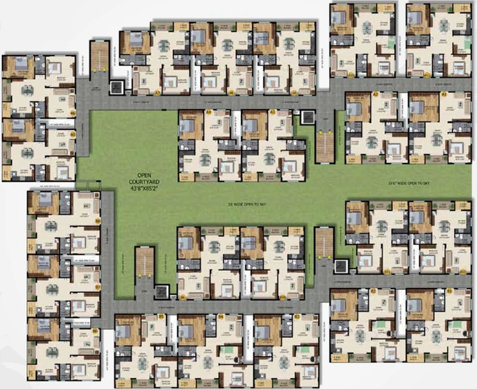 Floor Plan of Mana Candela in Sarjapur Road, Bangalore - Image 221250
