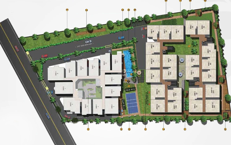 Master Plan of Mana Candela in Sarjapur Road, Bangalore - Image 221260