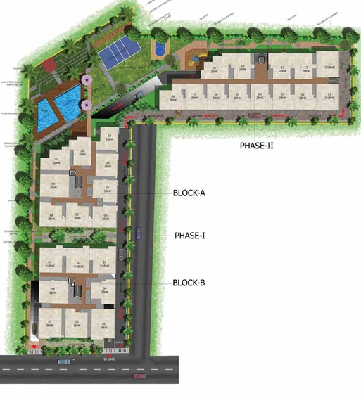 Master Plan of Mana Karmel in Sarjapur Road, Bangalore - Image 221285